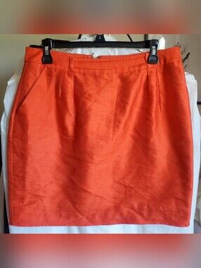 kate spade Orange Zipper Detail Meredith Skirt The Details